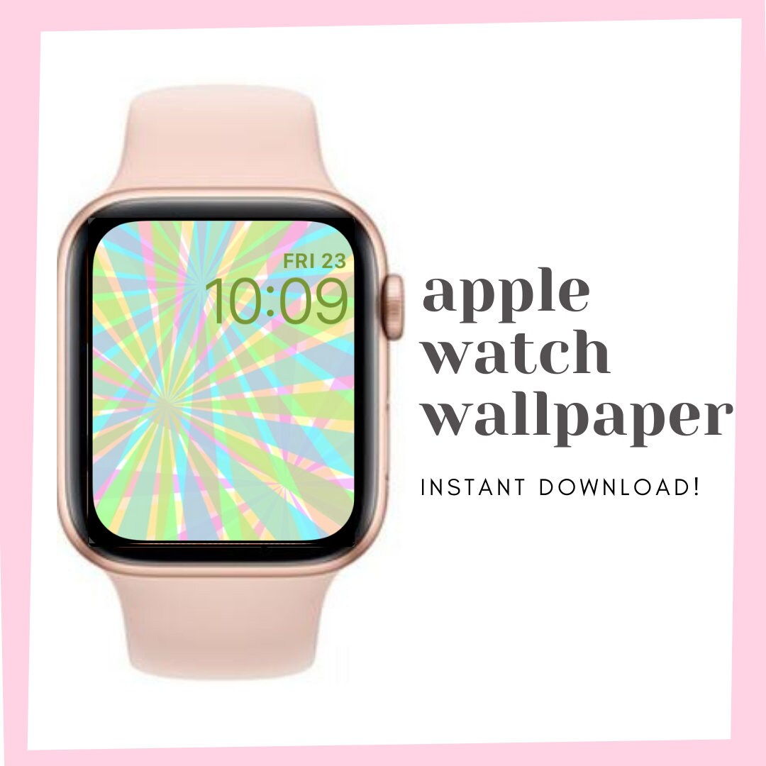 Apple Watch Wallpaper Tie Dye Kaleidoscope Geometric Etsy UK