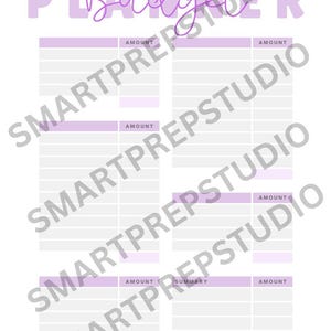 Digital Budget Planner Blank