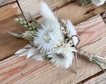 Dried Flower Buttonhole | Wedding Buttonhole | Boutonniere | Wedding Flowers