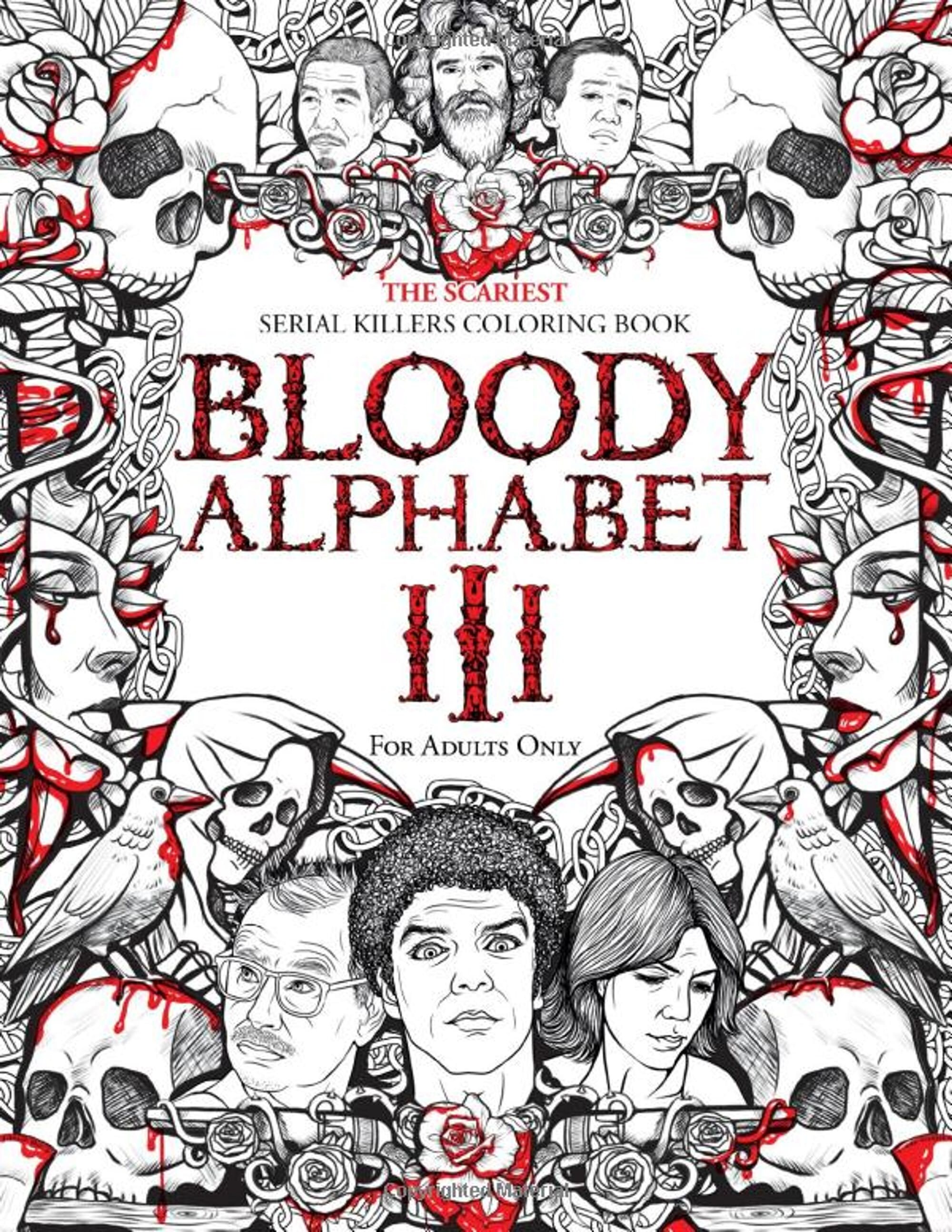 Bloody Alphabet Coloring Book Printable Pdf