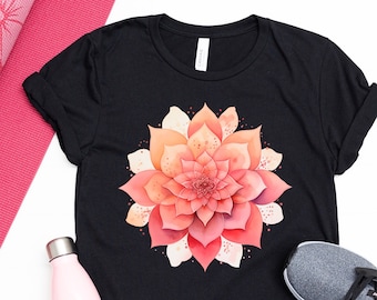 Mandala Yoga T Shirt, Mandala Shirt, Yoga Shirt, Spiritual Shirt, Meditation Shirt, Yoga Lover Gift, Yoga Teacher T-Shirt, Yoga Teacher Gift