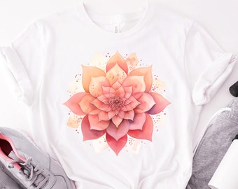 Yoga Mandala T Shirt, Mandala Shirt, Yoga Shirt, Spiritual Shirt, Meditation Shirt, Yoga Lover Gift, Yoga Teacher T-Shirt, Yoga Teacher Gift