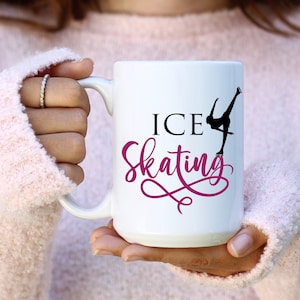 Ice Skating Mug, Figure Skating Mug, Ice Skating Gift, Figure Skating Gift, Gift for Ice Skater, Skating Coffee Mug, Ice Skater Mug