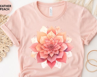Yoga Teacher Shirt, Yoga Mandala T Shirt, Mandala Shirt, Yoga Shirt, Spiritual Shirt, Meditation T-Shirt, Yoga Lover Gift, Yoga Teacher Gift