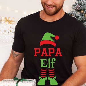 Papa Elf T Shirt, Elf T Shirt, Dad Christmas Shirt, Family Christmas Shirt for Dad, Dad Holiday Shirt, Dad Christmas Gift, Dad Xmas Gift