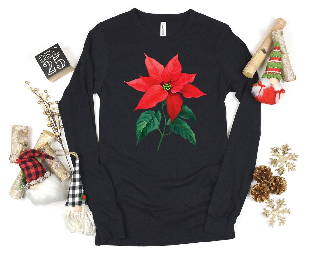 Party Animal Long Sleeve Tee Shirt in Poinsettia by Southern Proper main image 1