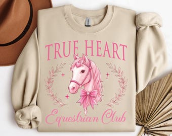 Sudadera de caballo, ropa ecuestre - True Heart Equestrian Club