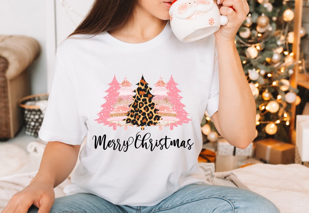 Pink Christmas Tree Shirt, Leopard Print Christmas Tree Tshirt, Womens Pink Christmas T Shirt, Pink Christmas Tee, Christmas Shirt Gift - Etsy pink-christmas-tree-shirt-leopard-print-christmas-tree-tshirt-womens-pink-christmas-t-shirt-pink-christmas-tee-christmas-shirt-gift-etsy
