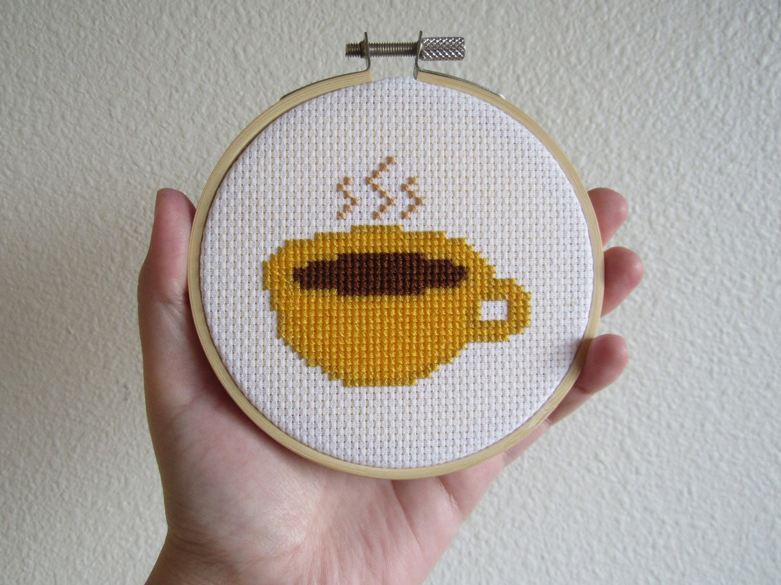 Coffee Tea Mug Cross Stitch Pattern PDF | Etsy