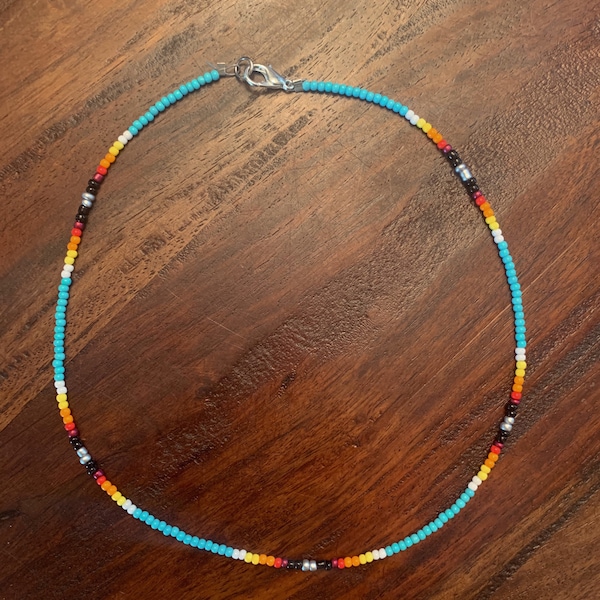 Turquoise Western Jewelry / Western Style Jewelry / Western Choker / Western Beaded Choker / serape jewelry / rodeo jewelry / rodeo style /