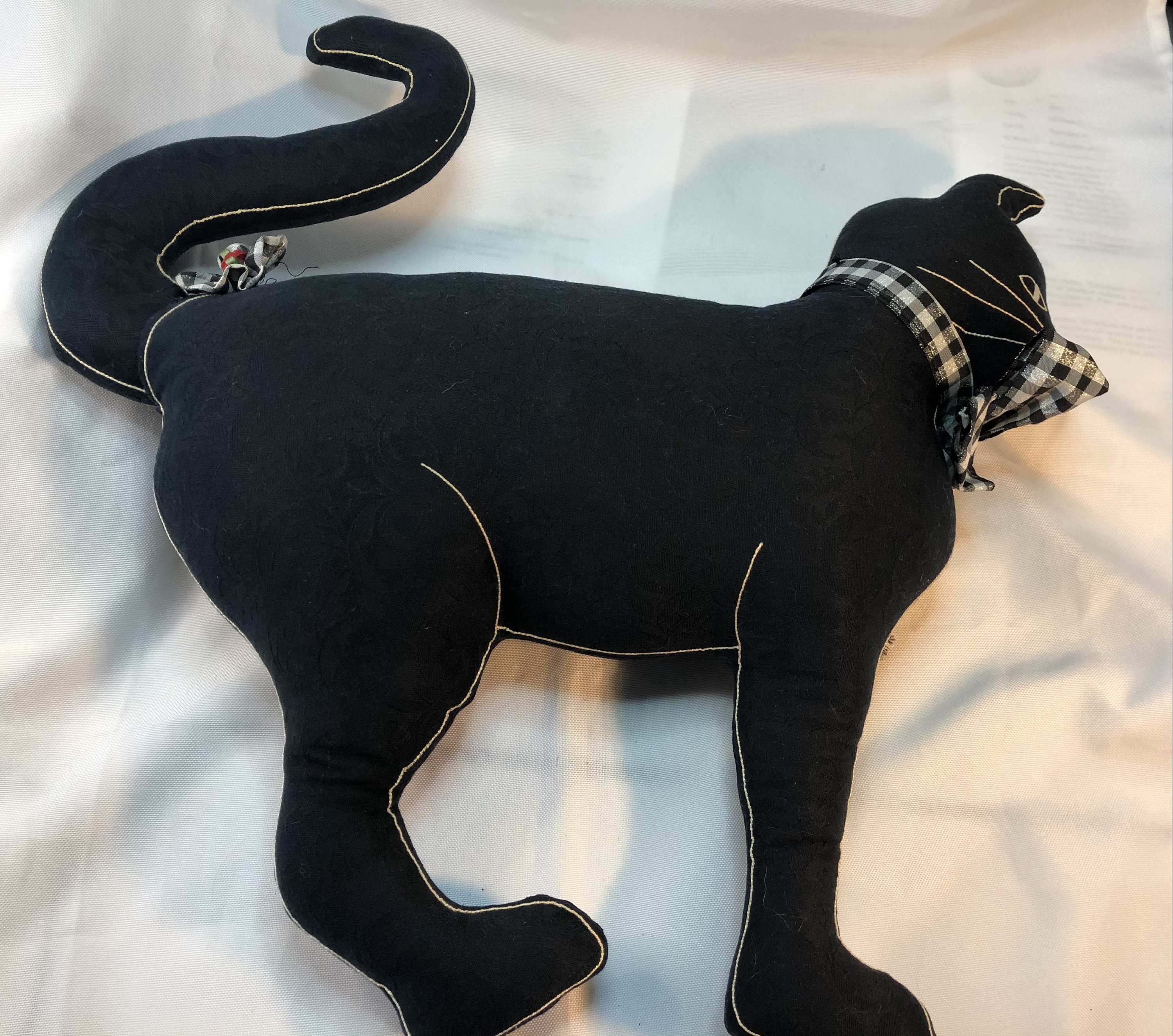 Vintage Decorative and Unique Black Cat Shaped Throw Pillow Etsy