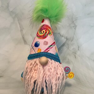 Handmade Candy Themed Gnome