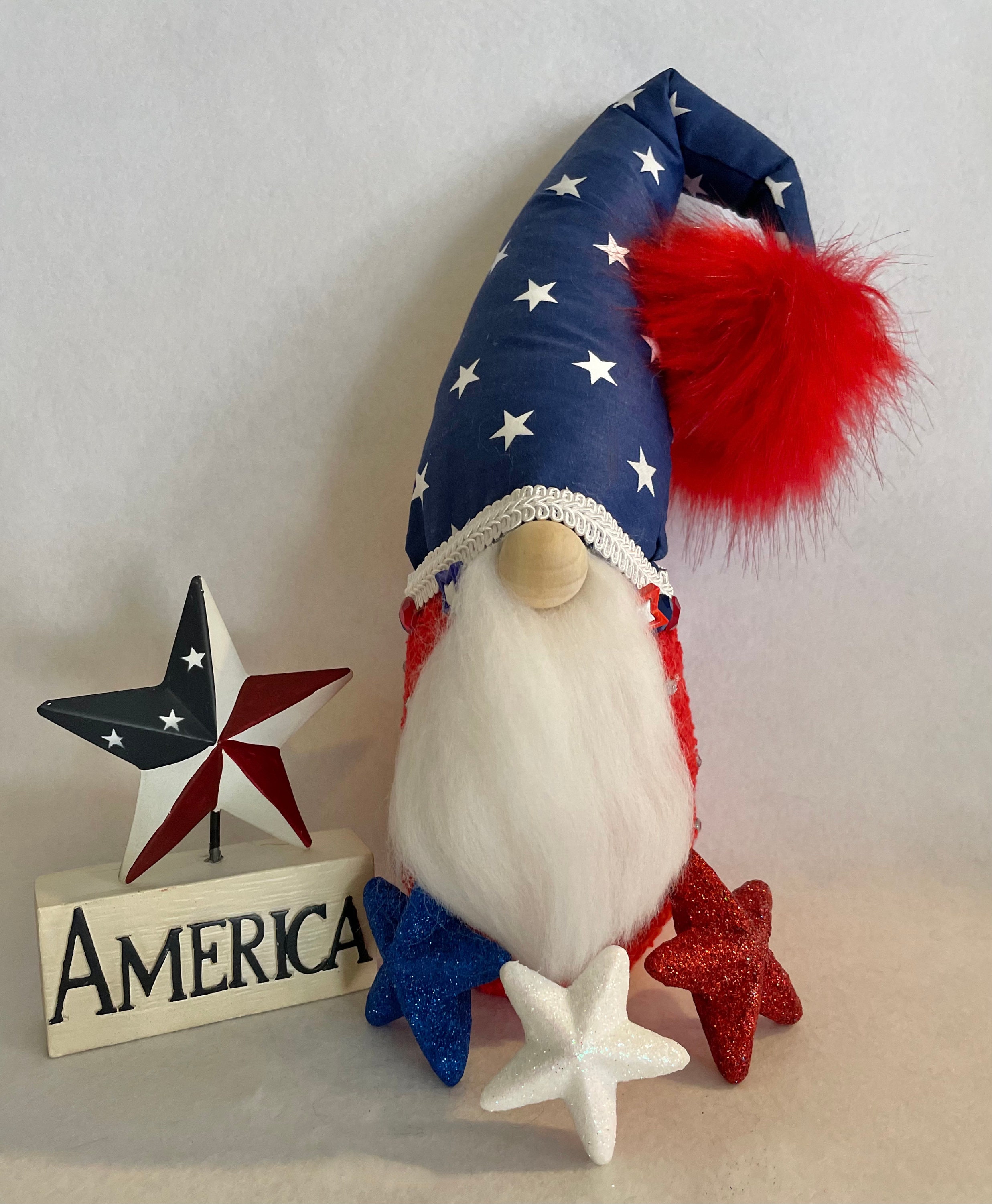 Gnomes Patriotic Gnome Uncle Sam Gnome Fourth of July | Etsy