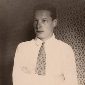 Portrait of a man, 1920s, RPPC, Vintage photo