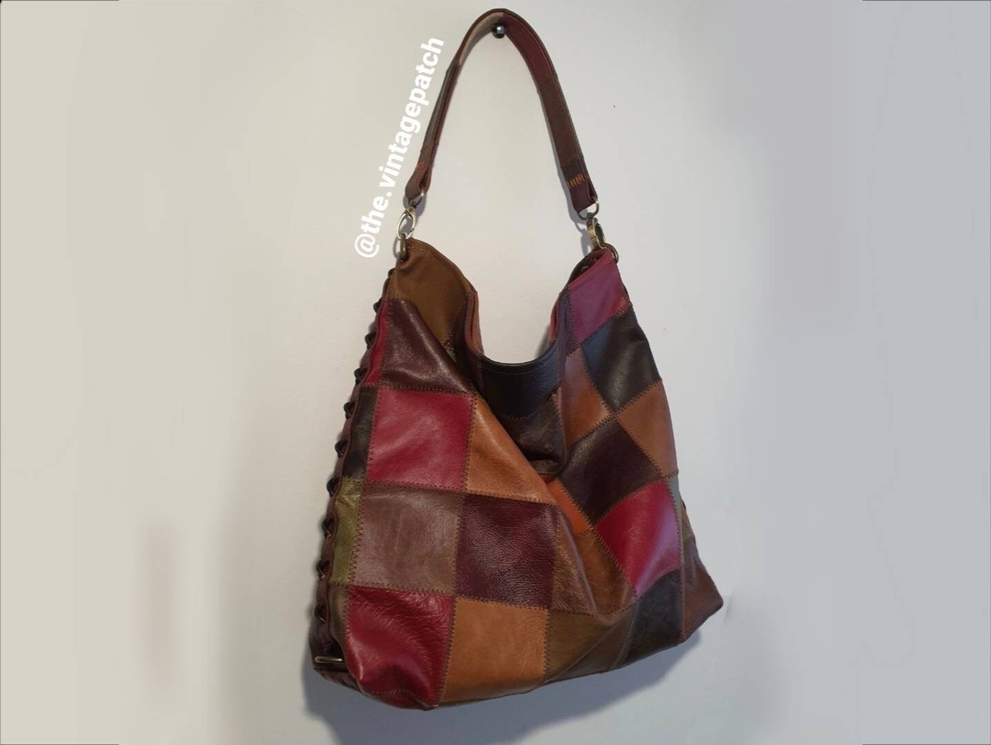 Suede Patchwork Bag - Etsy