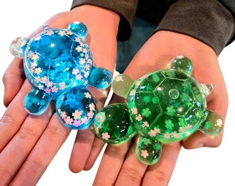 Turtle Liquid Motion | Desk Toy, Fidget, Turtle, Snow Globe, Liquid filled, Gift, Cute Things
