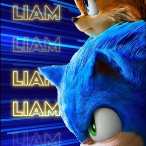 SONIC INVITATION, sonic birthday party invitation, sonic birthday party video invitation, sonic digital invitation, sonic 2, the hedgehog image 2