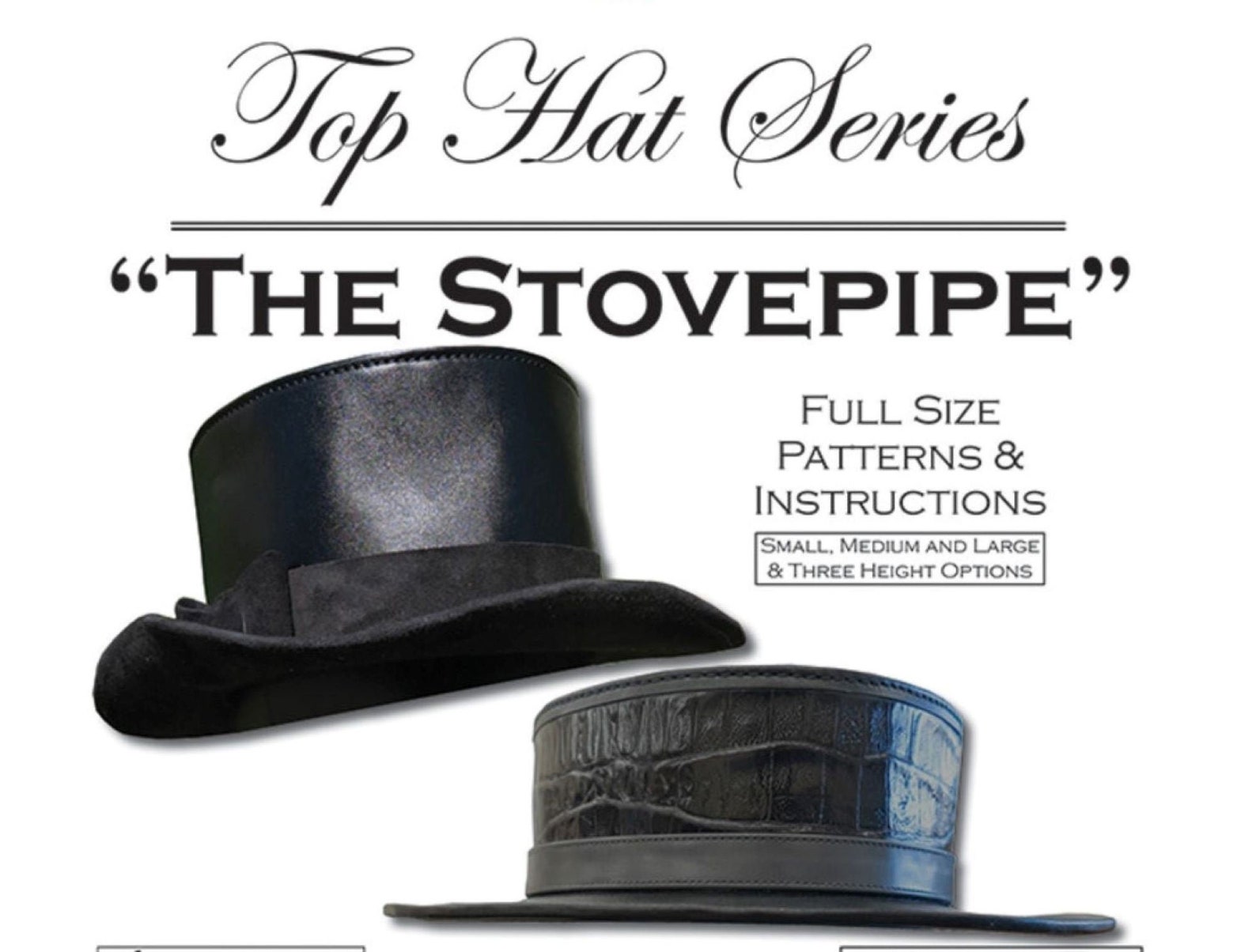 Top Hat Pattern Pack the Stovepipe Etsy
