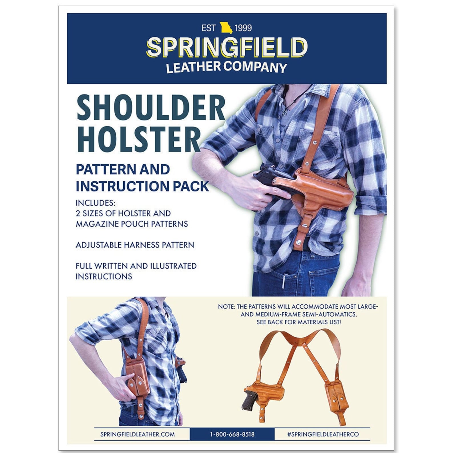 Shoulder Holster Pattern Etsy