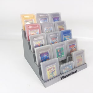 Rapid Factory stand suitable for Nintendo Gameboy games - holder stand presentation stand display cartridges holder cartridge