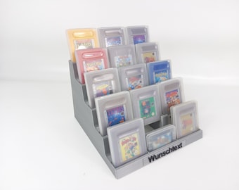 Rapid Factory Aufsteller passend für Nintendo Gameboy Spiele - Halter Ständer Präsentation Stand Display CartridgesHalterung  Cartridge