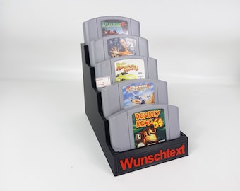 Szybki stojak fabryczny odpowiedni do gier Nintendo 64, uchwyt N64, stojak do wyświetlania kartridży, uchwyt prezentacyjny do gier na kartridże