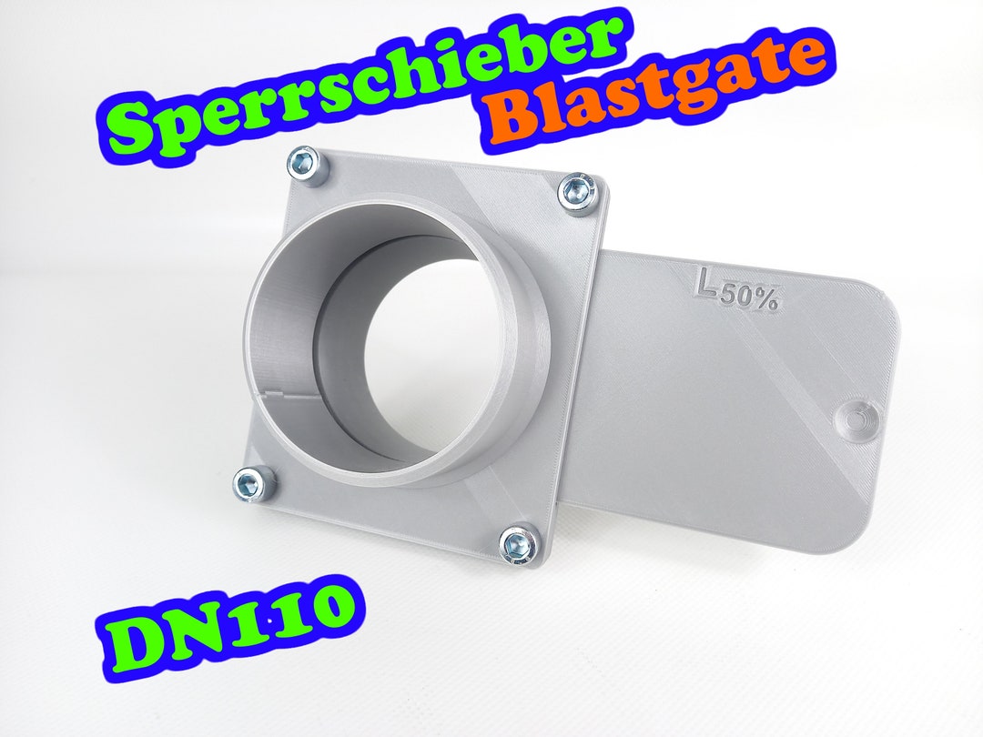 Blastgate DN110 Air Slide Gate Suction System Air Etsy