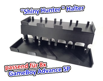 Szybki uchwyt fabryczny odpowiedni do 8x Gameboy Advance SP - Shiny Hunter / Hunting - Pokemon Gaming - Stojak do gier