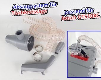 Rapid Factory Absaugsystem passend für Bosch GTS 10 XC für Ø100 Absauganlage Absaugung Tischkreissäge
