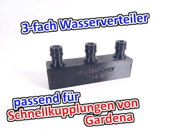 Trójdrożny adapter do węża Rapid Factory z uszczelką typu O-ring – kompatybilny ze złączem do węża Gardena