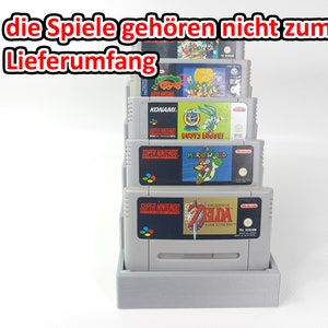 Rapid Factory stand suitable for Super Nintendo games SNES holder stand presentation stand display cartridges holder cartridge
