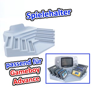 Rapid Factory stand holder suitable for Nintendo GameBoy Advance & 8 games - game holder - game stand