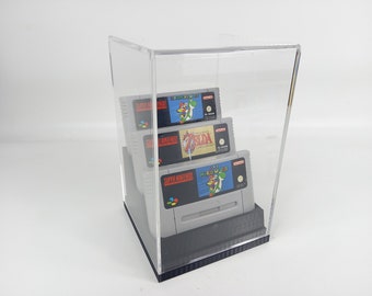 Szybka gablota fabryczna odpowiednia do ekspozycji sklepowej Super Nintendo SNES, kolekcja akrylowa do prezentacji w witrynie sklepowej