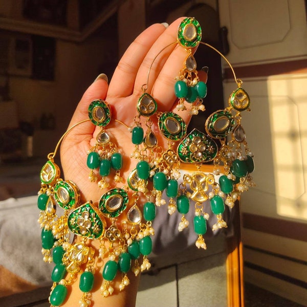 Polki Kundan Earrings | Indian Jewelry