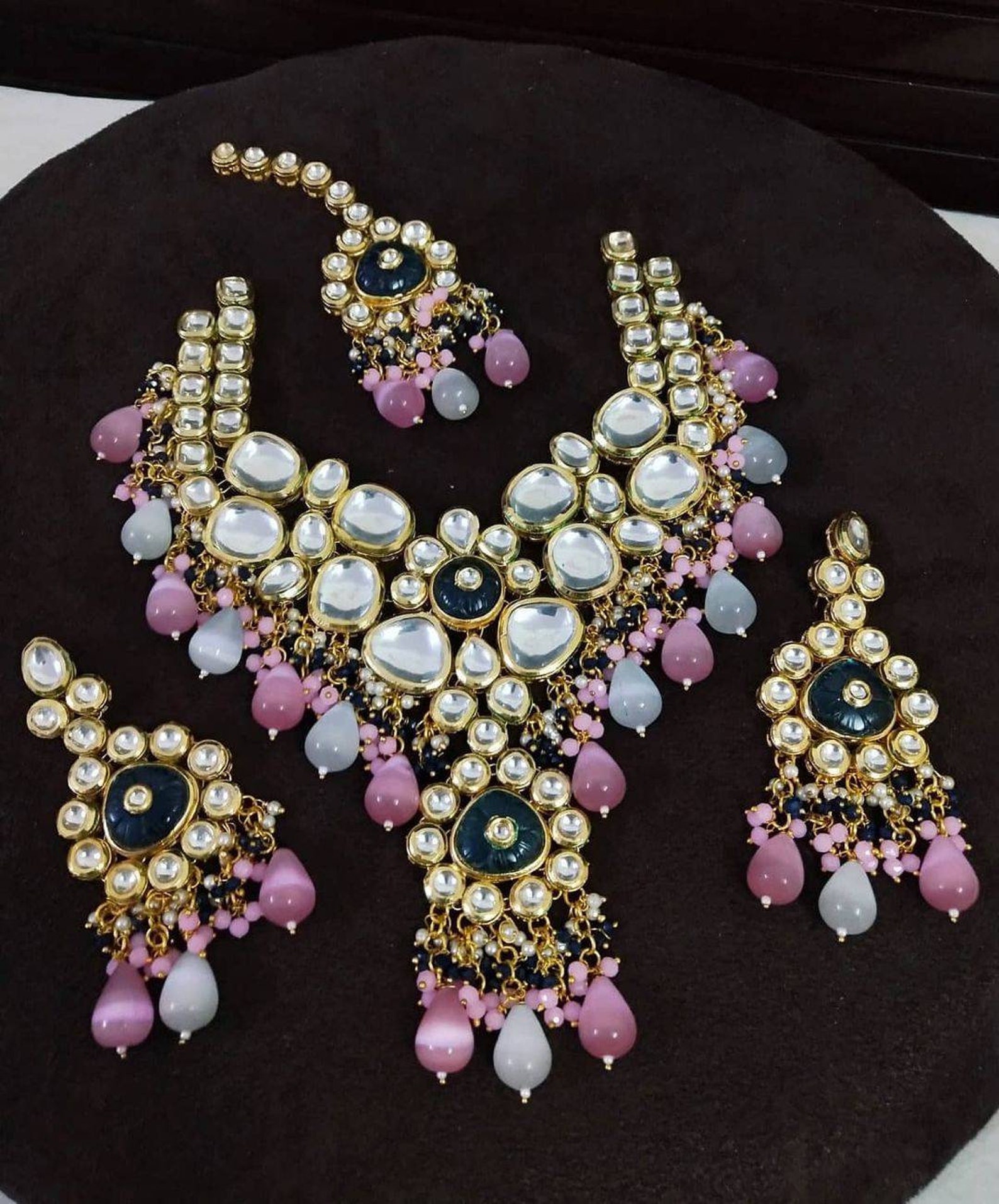 Pre Order Kundan Choker Set/indian Kundan Choker Etsy