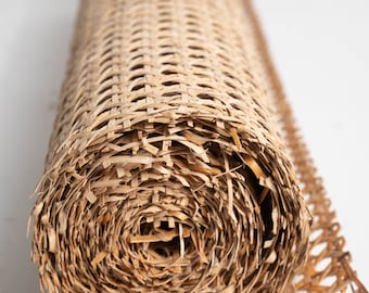 WIDTH 36", Hexagon Rattan Webbing for Caning Chair, DIY Project Interior, By more save more.