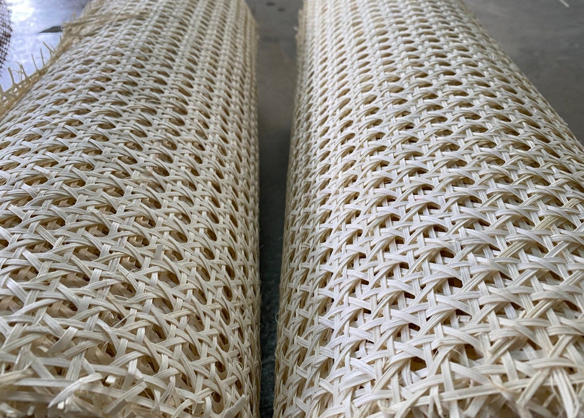 18 x 18 Bleached Rattan Cane bing Roll Rattan Etsy