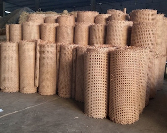 Largura 27,5": cinta de cana hexagonal de rattan, cinta de cana para projeto DIY, natural/branqueada, compre mais, economize mais.