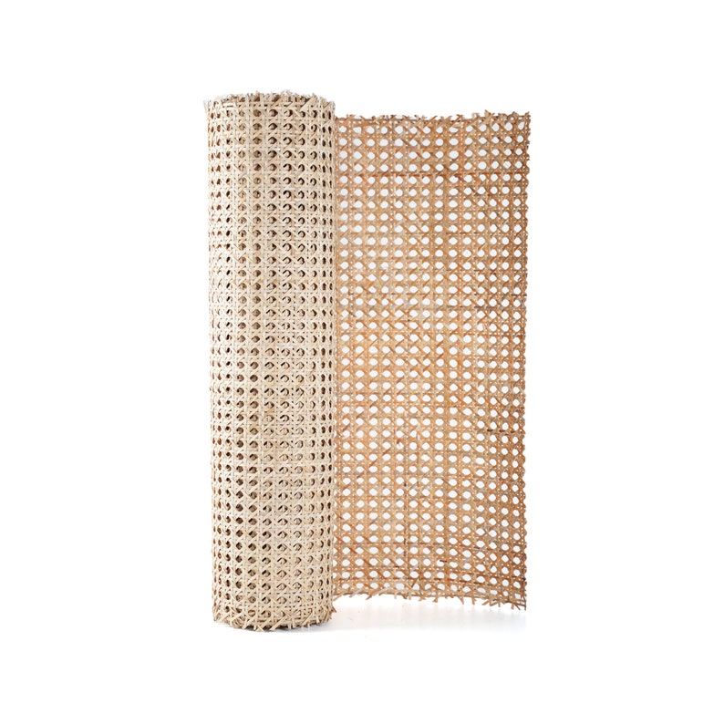 50cm/60cm/70cm/90cm Wide, Real Vietnamese Natural Hexagon Rattan Cane Webbing Roll for Home Decor and Up Cycling Rattan Furniture. 