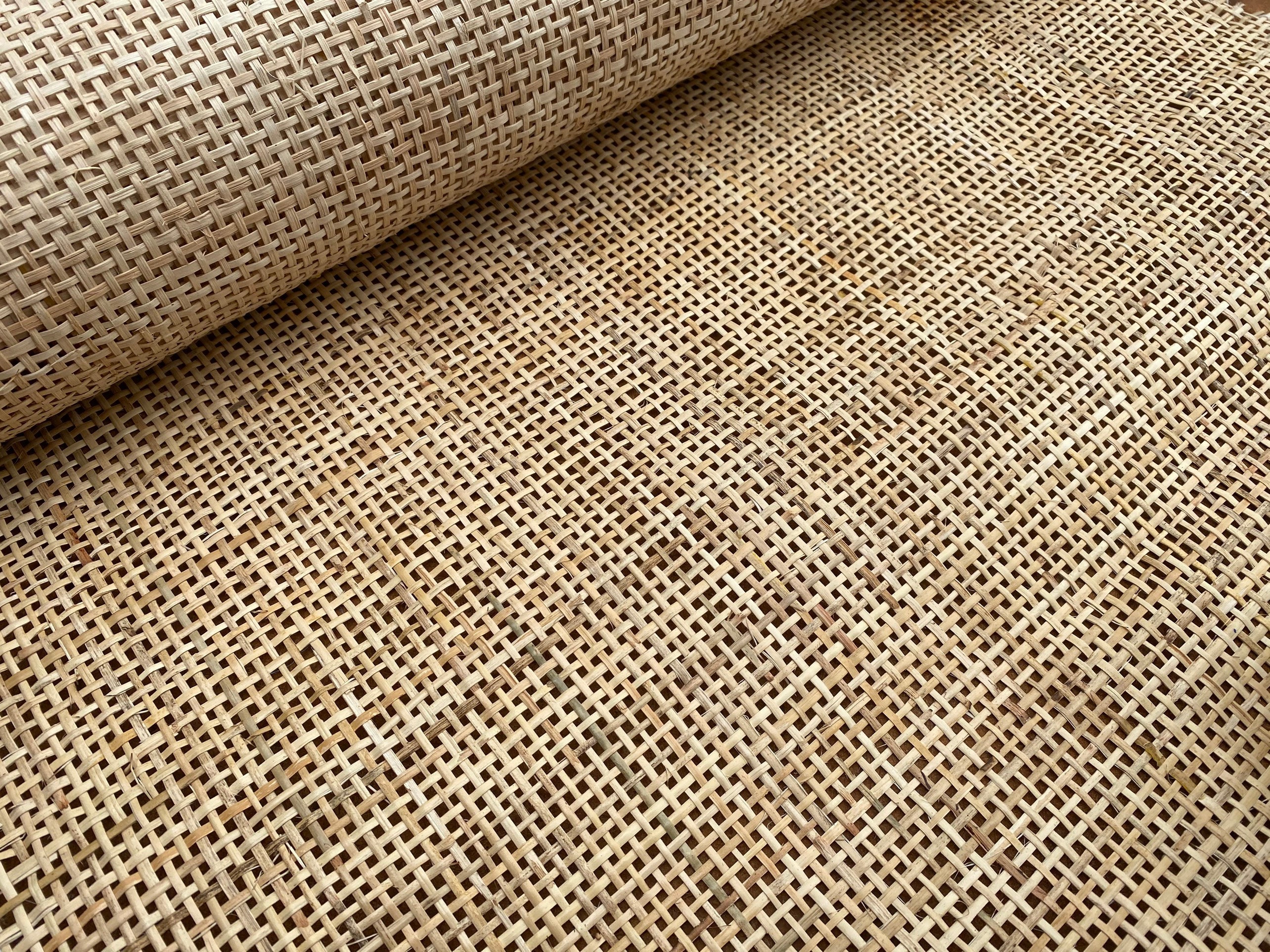 Rattan Cane Webbing Roll 2 Rolls ￼26 X 16 Inches And 28 X 16 Inches
