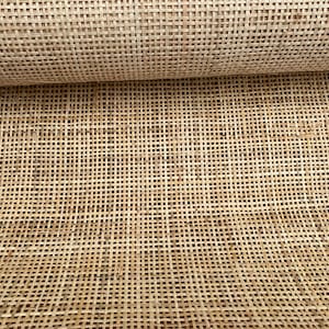 90cm Wide, NATURAL Radio Weave Rattan Cane Webbing, Sell By The Running 0.5m.