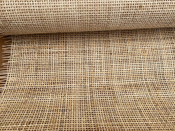 90cm Wide, NATURAL Radio Weave Rattan Cane Webbing, Sell By The Running 0.5m.