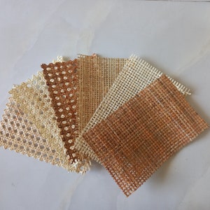 All Type SAMPLES Rattan Cane Webbing 20x20cm