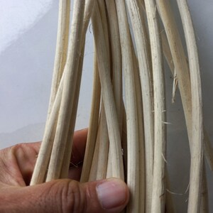 6 Feet Length Spline Bleached Rattan, D5mm, Repair Rattan Chair, Caning kits.