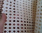 27.5 quot Wide, Vietnamese 39 s Premium Cane Webbing Bleached Hexagon Open Mesh, Sell By The Foot