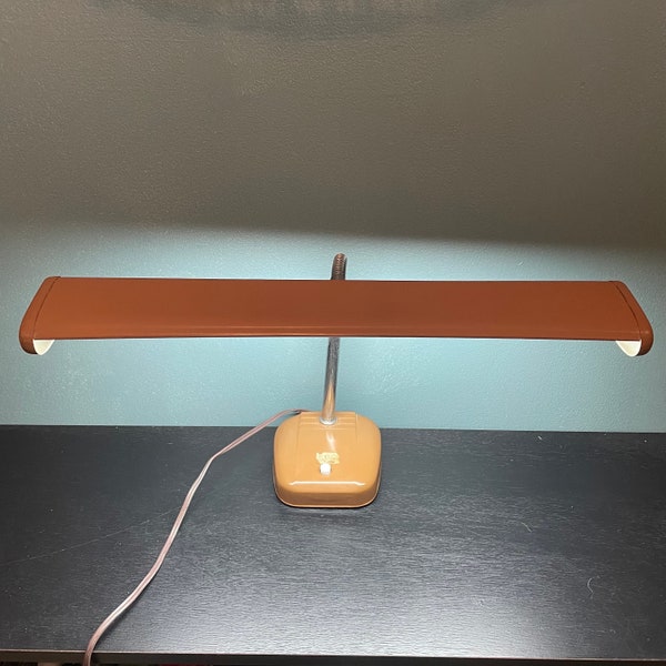 Vintage Adjustable Drafting Table Lamp -