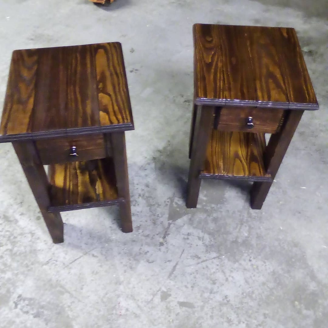 Handmade end tables Etsy