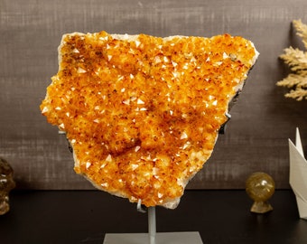 Yellow Citrine Cluster with AA Deep Yellow Citrine Druzy - Raw & Ethical - 5 Kg - 11 lb