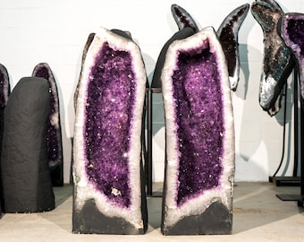 ステートメント アメジスト ジオード AAA X-Large ダーク パープル