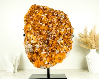 X-Large Rare Natural Citrine Cluster, AAA Quality Deep Orange Citrine with Goethite and Calcite Inclusions - 18.7 Kg 41.43 lb